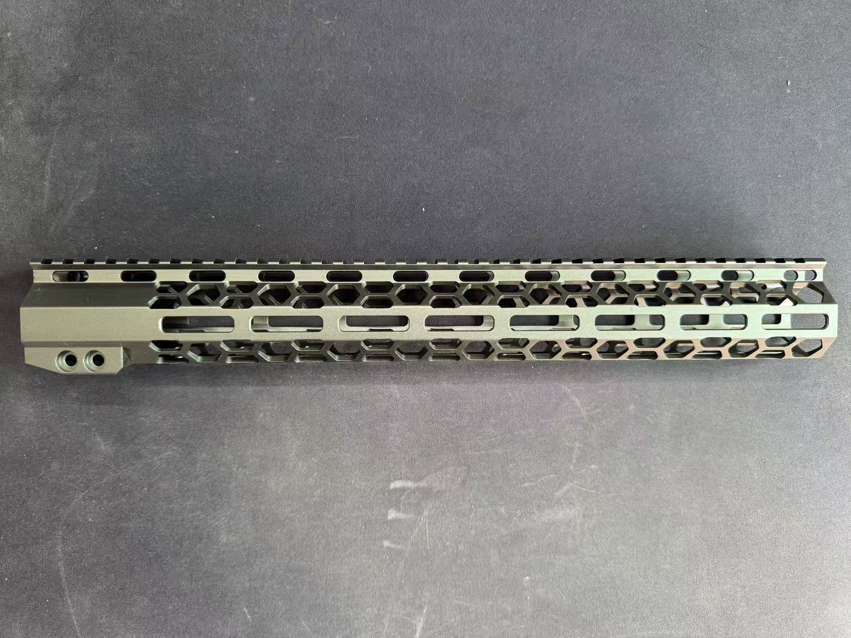 15" handguard scope mount outdoor hunting honeycomb hole red color