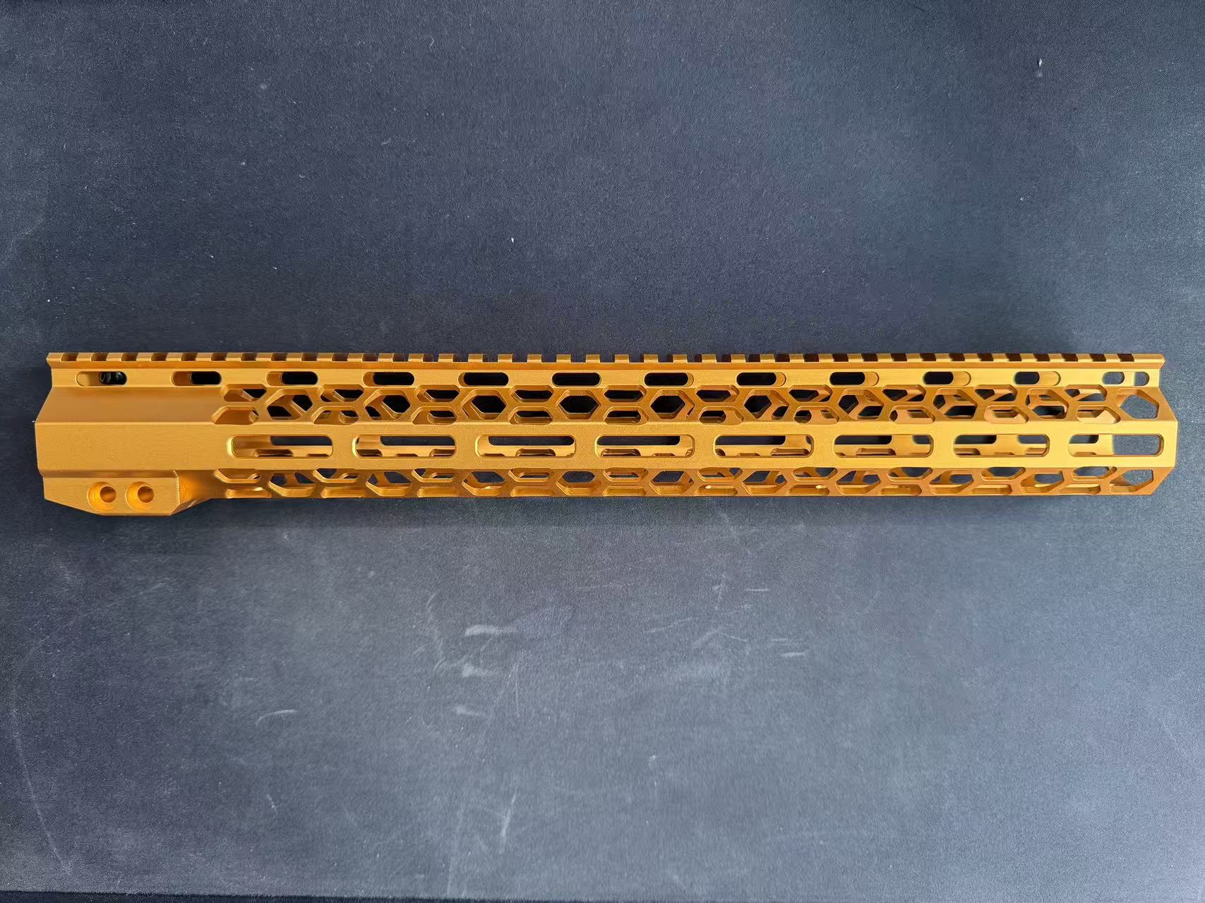 15" handguard scope mount outdoor hunting honeycomb hole red color