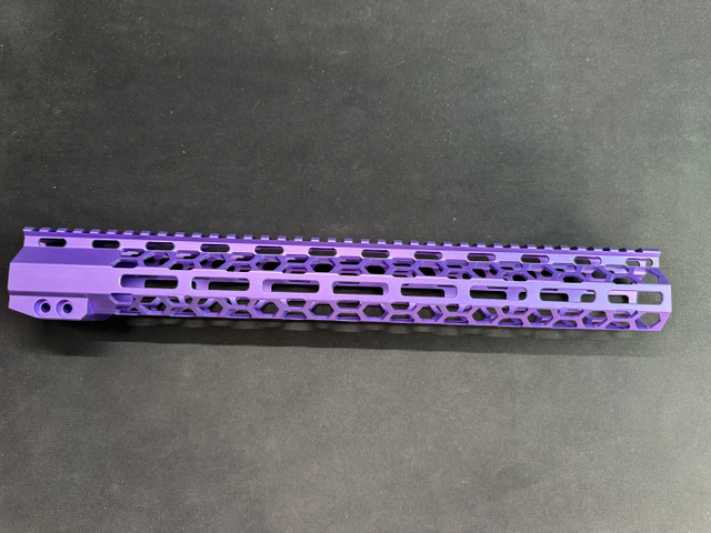 15" handguard scope mount outdoor hunting honeycomb hole red color