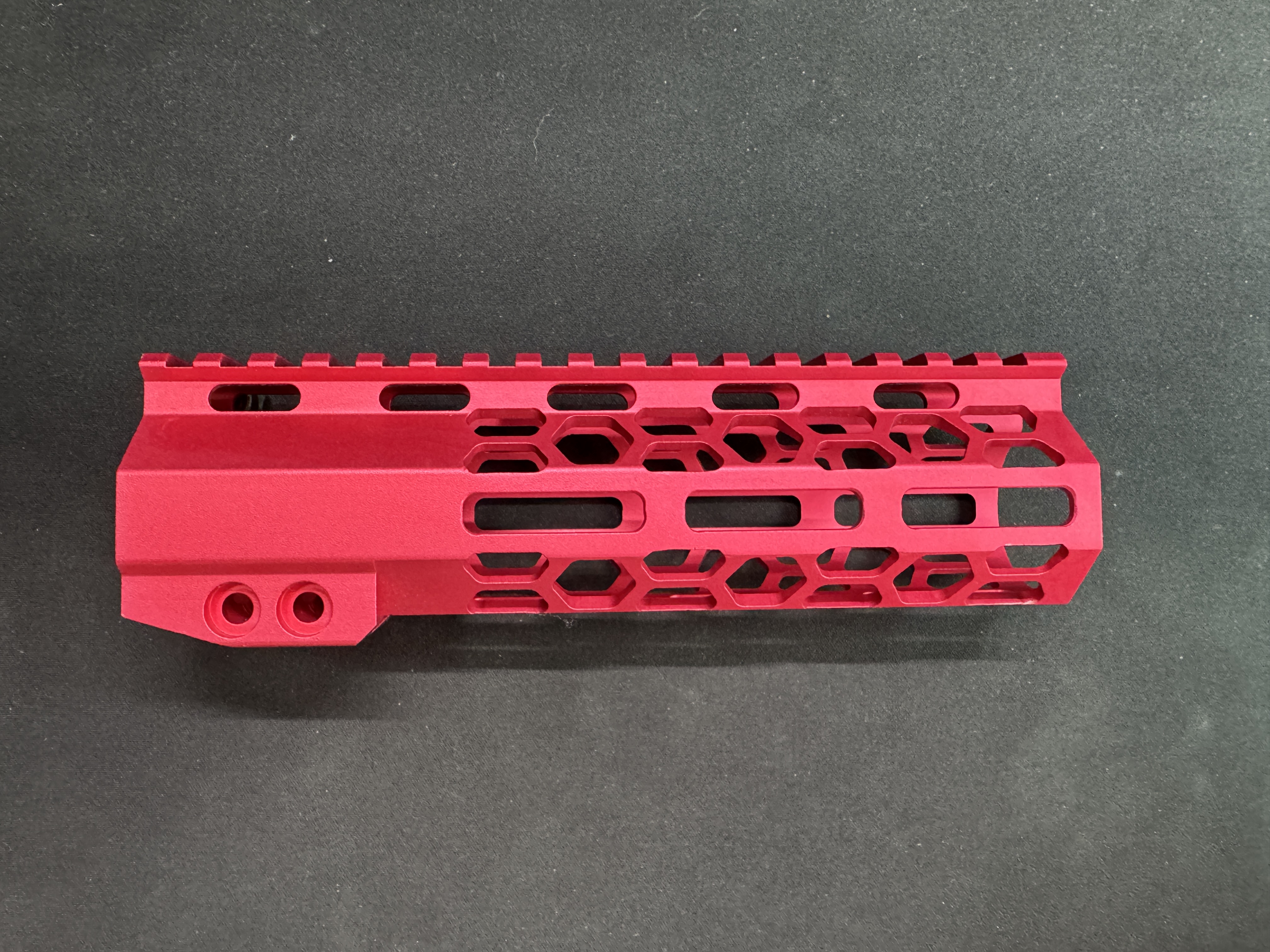 7" handguard scope mount outdoor hunting honeycomb hole red color